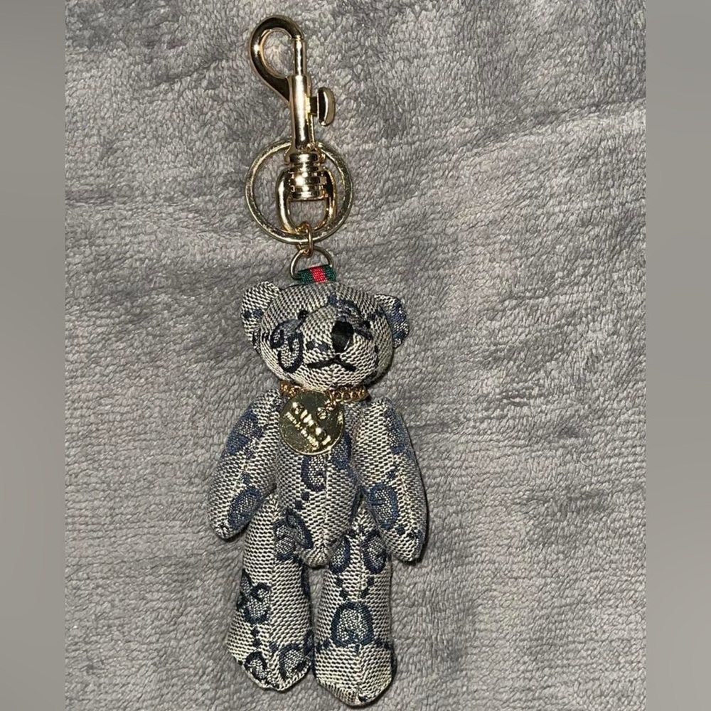 Cute GG Stuffed Teddy Bear Bag Charm / Keychain - Picture 3 of 3